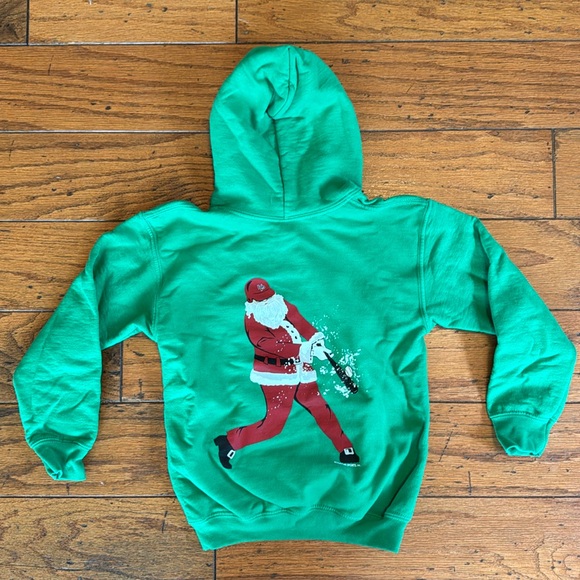 Chalktalk Sports Baseball ⚾️ Santa 🎅 Hoodie - Picture 1 of 4